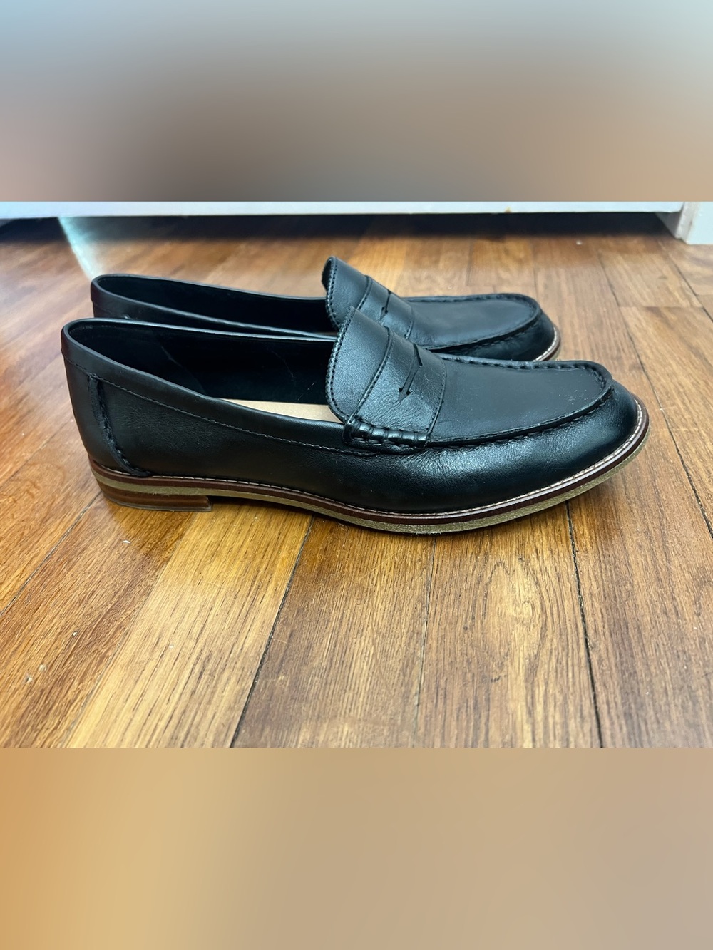 Sperry Women’s Black Leather Penny Loafers - Classic Slip-On Style